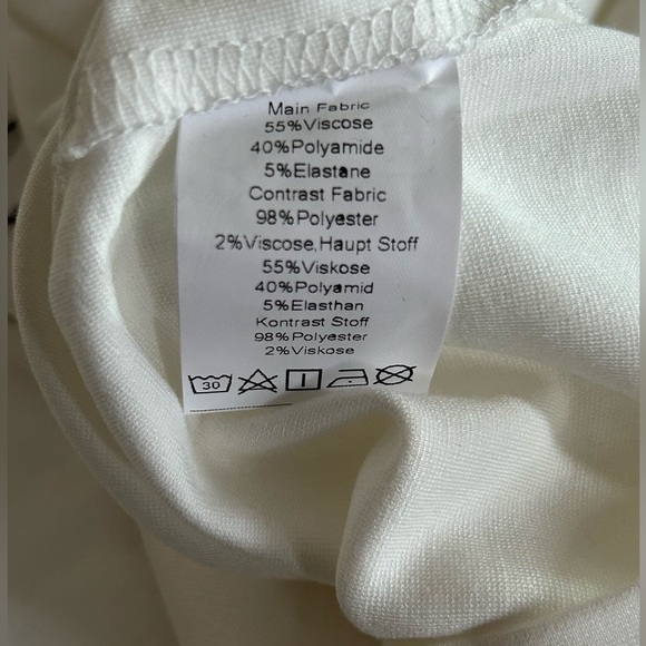 Kate Kasin Womens Puff Short Sleeve V Neck Lace Blouse Shirt New size Medium - Picture 9 of 9